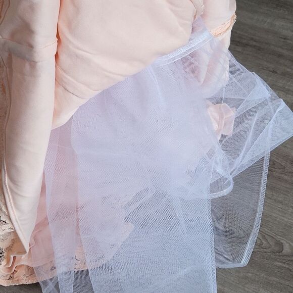 Embellished Lace Two-Piece Mermaid Gown - Picture 9 of 9